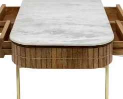 Soffbord Grace - Trä/Marmor/Guld - KARE Design
