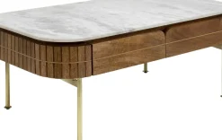 Soffbord Grace - Trä/Marmor/Guld - KARE Design