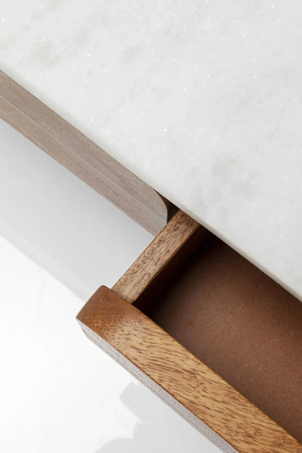 Soffbord Grace - Trä/Marmor/Guld - KARE Design