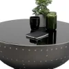 Soffbord Lounge Gun -  Svart/Silver Metal Ø83cm - KARE Design