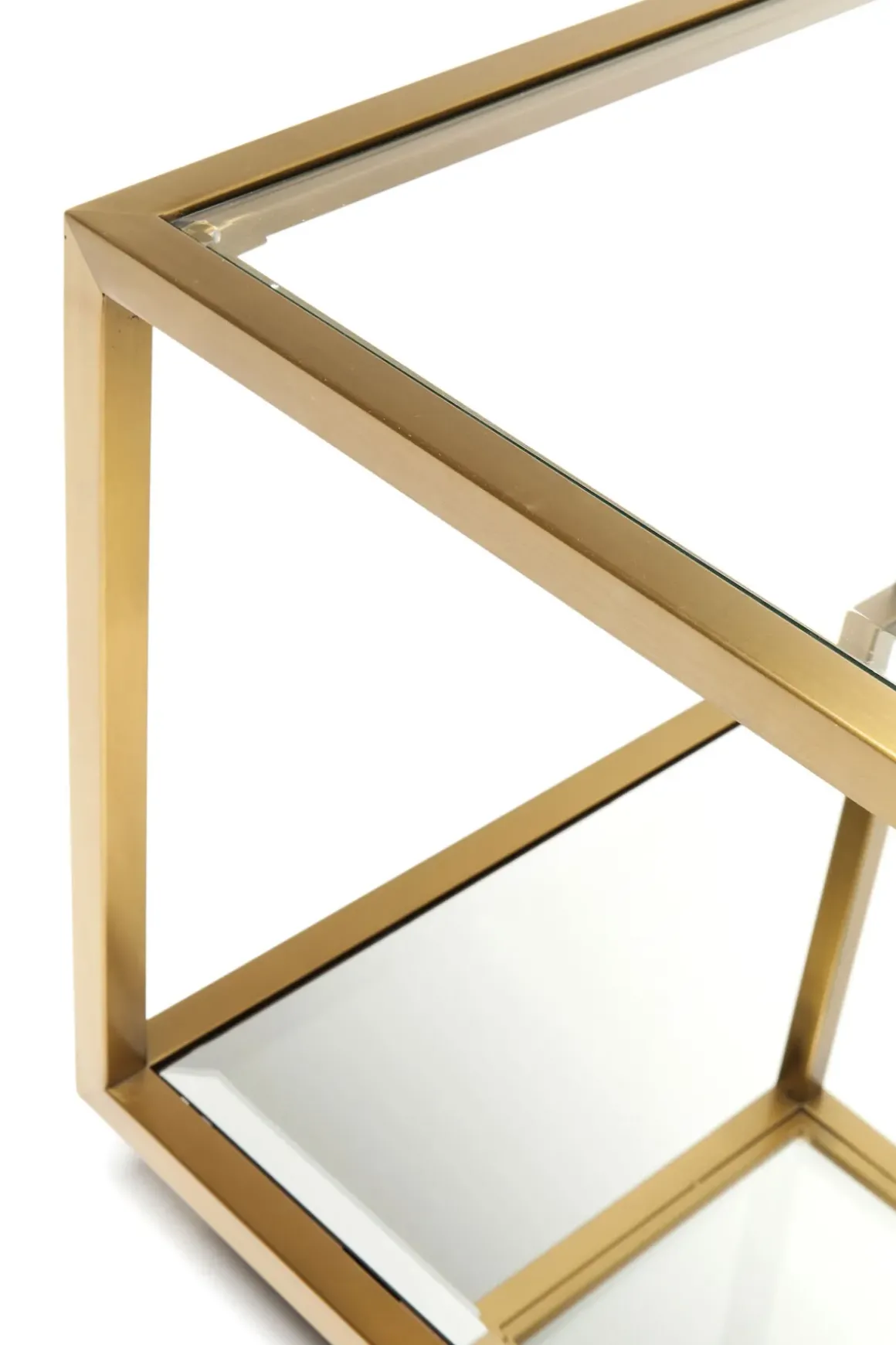 Soffbord Luigi - Set med 4 Bord i Mässing/Glas - KARE Design