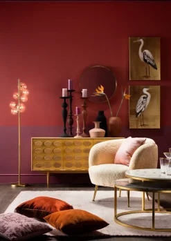Soffbord Mystic Round - Marmor/Mässing Set med 2 Bord Ø90/80cm - KARE Design