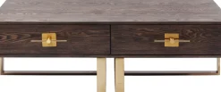 Soffbord Osaka - Mörkt Trä/Borstad Mässing - KARE Design