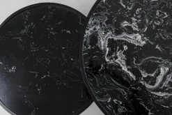 Soffbord Roma - Marmor/Svart, 2-set - KARE Design