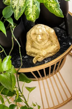 Soffbord Roma - Set med 2 Bord i Guld/Svart Marmor - KARE Design