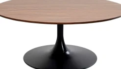 Soffbord Schickeria Valnöt/Svar Ø110cm - KARE Design