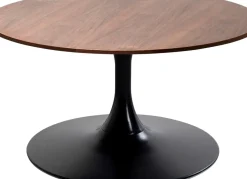 Soffbord Schickeria - Valnöt/Svart Ø80cm - KARE Design