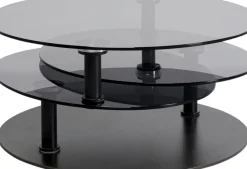 Soffbord Twist - Svart Ø90-170cm - KARE Design