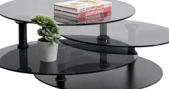 Soffbord Twist - Svart Ø90-170cm - KARE Design