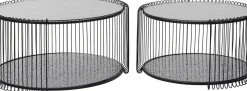 Soffbord Wire Double - Bubble Svart (2/Set) - KARE Design