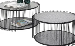 Soffbord Wire Double - Bubble Svart (2/Set) - KARE Design