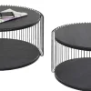 Soffbord Wire Double - Svar Trä (2/Set) - KARE Design