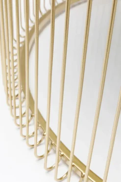 Soffbord Wire Rund - Mässing/Spegelglas, Ø80cm - KARE Design