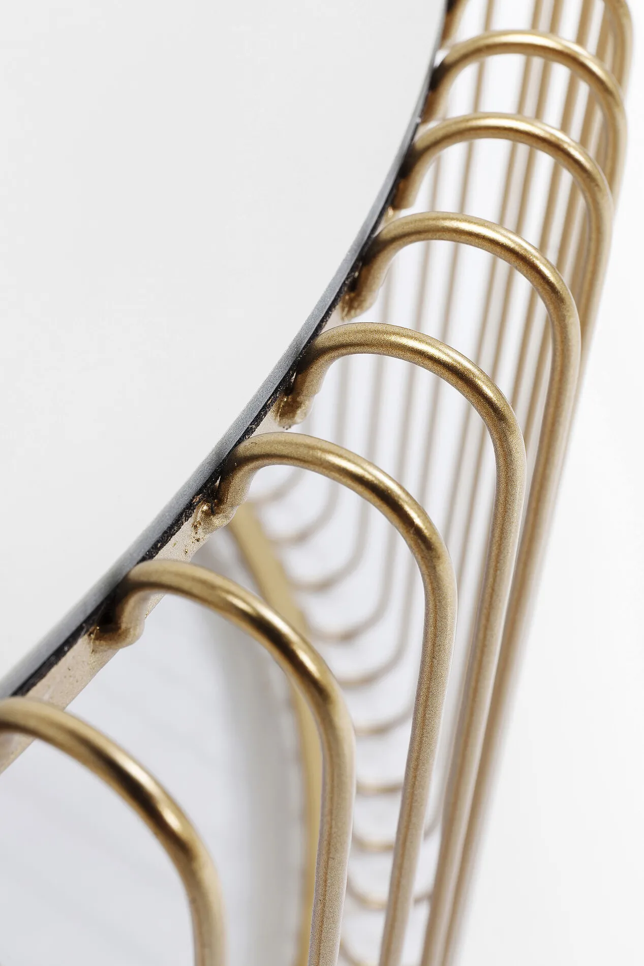Soffbord Wire Rund - Set med 2 Bord Mässing/Spegelglas, Ø69/60cm - KARE Design