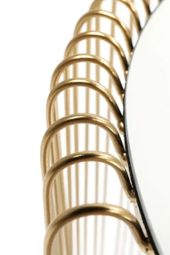 Soffbord Wire - Set med 2 Sidobord i Mässing/Spegelglas, Ø44/32,5cm - KARE Design