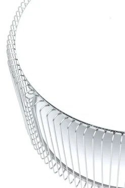 Soffbord Wire - Set med 2 Silver Bord/Spegelglas, Ø69/60cm - KARE Design