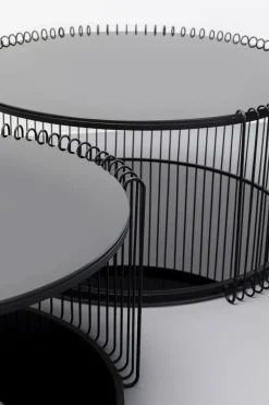 Soffbord Wire - Svart, (2/Set) - KARE Design