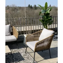 Soffgrupp Trädgård Elba Quattro - Natur, (4/part) - KARE Design