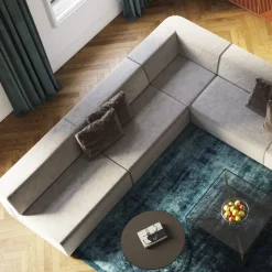 Soffmodul Hörn Infinity - Grå Höger, 100cm - KARE Design