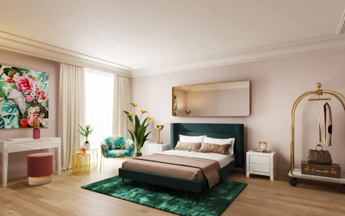 Spegel Curve Rectangular Mässing 70x200cm - KARE Design