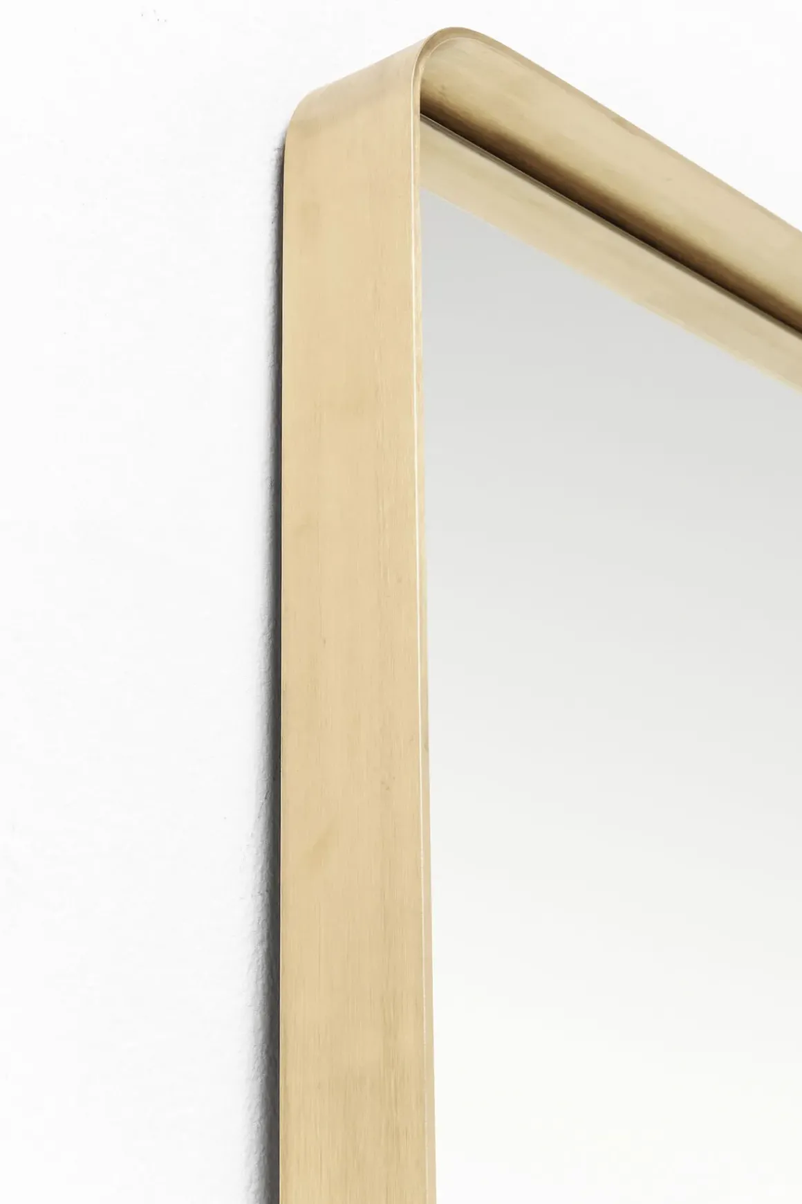 Spegel Curve Rectangular Mässing 70x200cm - KARE Design