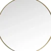 Spegel Curve - Rund Ram i Borstad Mässing, Ø100cm - KARE Design
