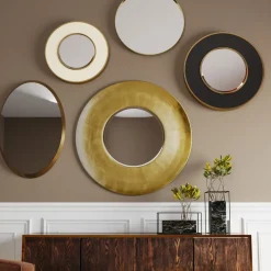 Spegel Jetset Oval Guld, 94x64cm - KARE Design