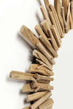 Spegel Legno - Rund Solspegel i Trä, Ø82cm - KARE Design