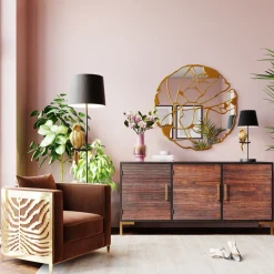 Spegel Pieces - Guld, Ø100cm - KARE Design