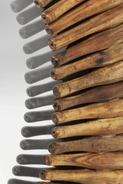 Spegel Sunlight - Rund Spegel av Träpipor, Ø120 - KARE Design