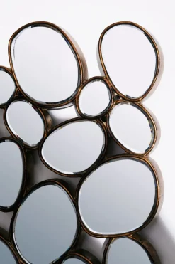 Spegel Water Drops - Koppar, 135x78cm - KARE Design