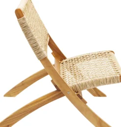 Stol Copacabana - Ihopfällbar Loungefåtölj Trä - KARE Design