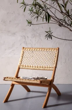Stol Copacabana - Ihopfällbar Loungefåtölj Trä - KARE Design