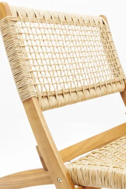 Stol Copacabana - Ihopfällbar Loungefåtölj Trä - KARE Design
