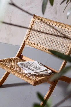 Stol Copacabana - Ihopfällbar Loungefåtölj Trä - KARE Design
