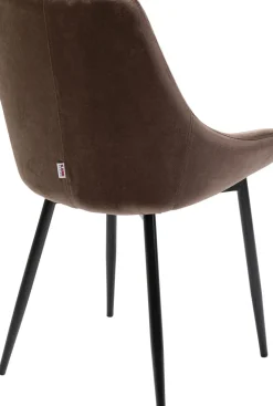 Stol East Side - Brun Sammet, Svarta Ben - KARE Design