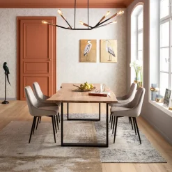 Stol East Side - Sammet Champagne - KARE Design