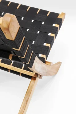 Stol Ipanema - Ihopfällbar Loungefåtölj i Trä/Svart - KARE Design