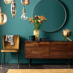 Stol Irina - Brungul Sammet - KARE Design