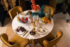 Stol Irina - Brungul Sammet - KARE Design