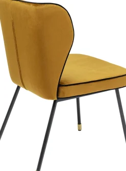 Stol Irina - Brungul Sammet - KARE Design