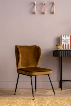 Stol Irina - Brungul Sammet - KARE Design
