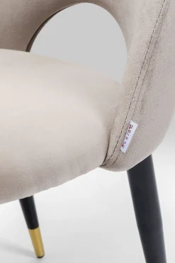 Stol Iris - Sammet Beige - KARE Design