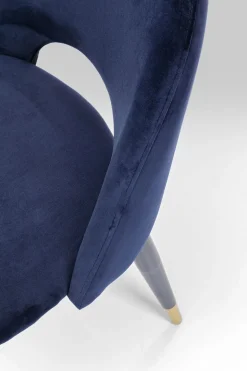 Stol Iris - Sammet Blå, 2 set - KARE Design