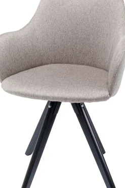 Stol Lady Loco - Snurrstol med armstöd, Taupe - KARE Design