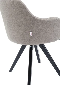 Stol Lady Loco - Snurrstol med armstöd, Taupe - KARE Design