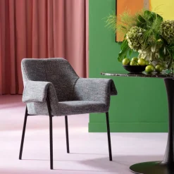 Stol Med Armstöd Bess - Grå - KARE Design