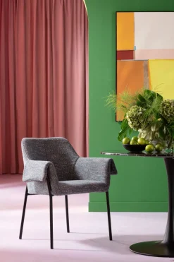 Stol Med Armstöd Bess - Grå - KARE Design