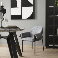Stol Med Armstöd Bess - Grå - KARE Design