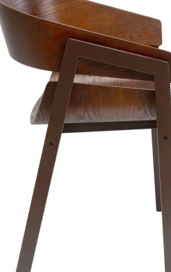 Stol med armstöd Biarritz - Brun - KARE Design
